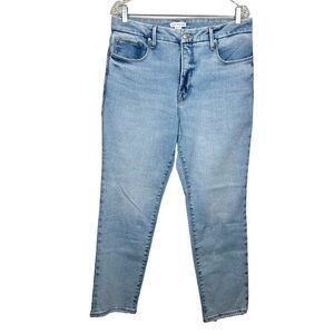 Good American Good Classic Faded Fray Hem Jeans Womens Size 12 / 31